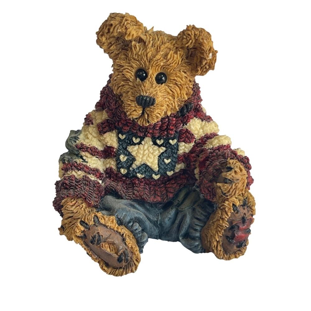 The Bearstone Collection Henry David Thoreau Figurine Patriotic Sweater